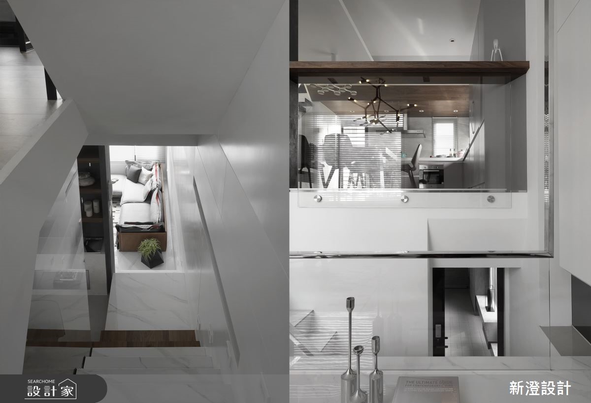 75 坪的現代風住宅，為坐東朝西的私人獨棟透天別墅，